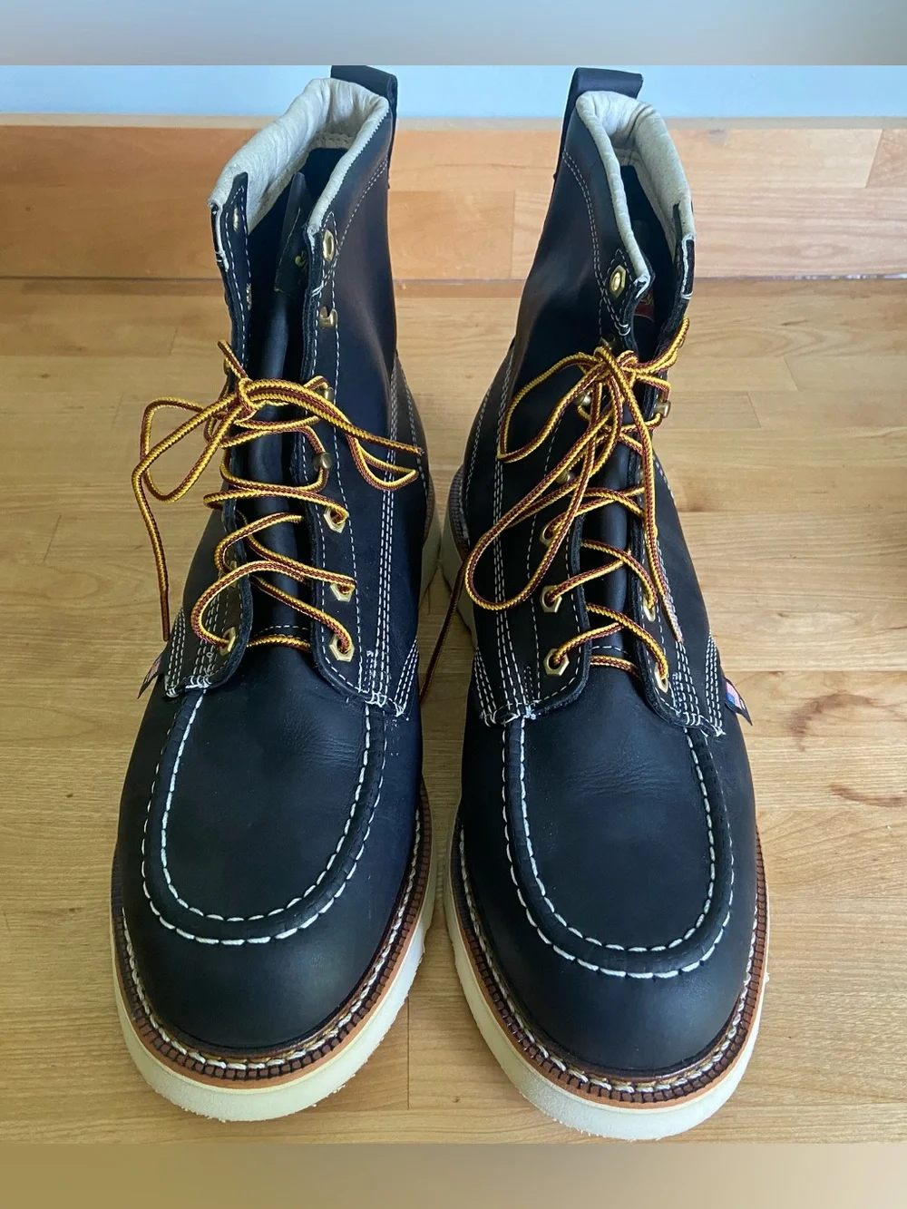 Thorogood American Heritage 6” Black Moc-Toe Sz 13 New w/ Box